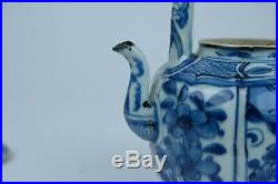 Wonderfull Chinese Blue & White Kraak Porcelain Teapot Wanli Jingdezhen c 1600